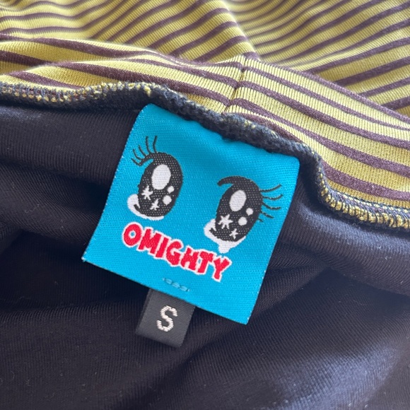 Omighty Shroom Skirt in Olive Stripes Maxi, Size Small - Picture 7 of 11